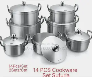 Greatstar 14pc Stainless Steel Cookware Sufuria Set