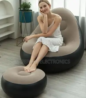 Intex - Inflatable Seat (Big Size) With Foot Rest and a Manual Pump