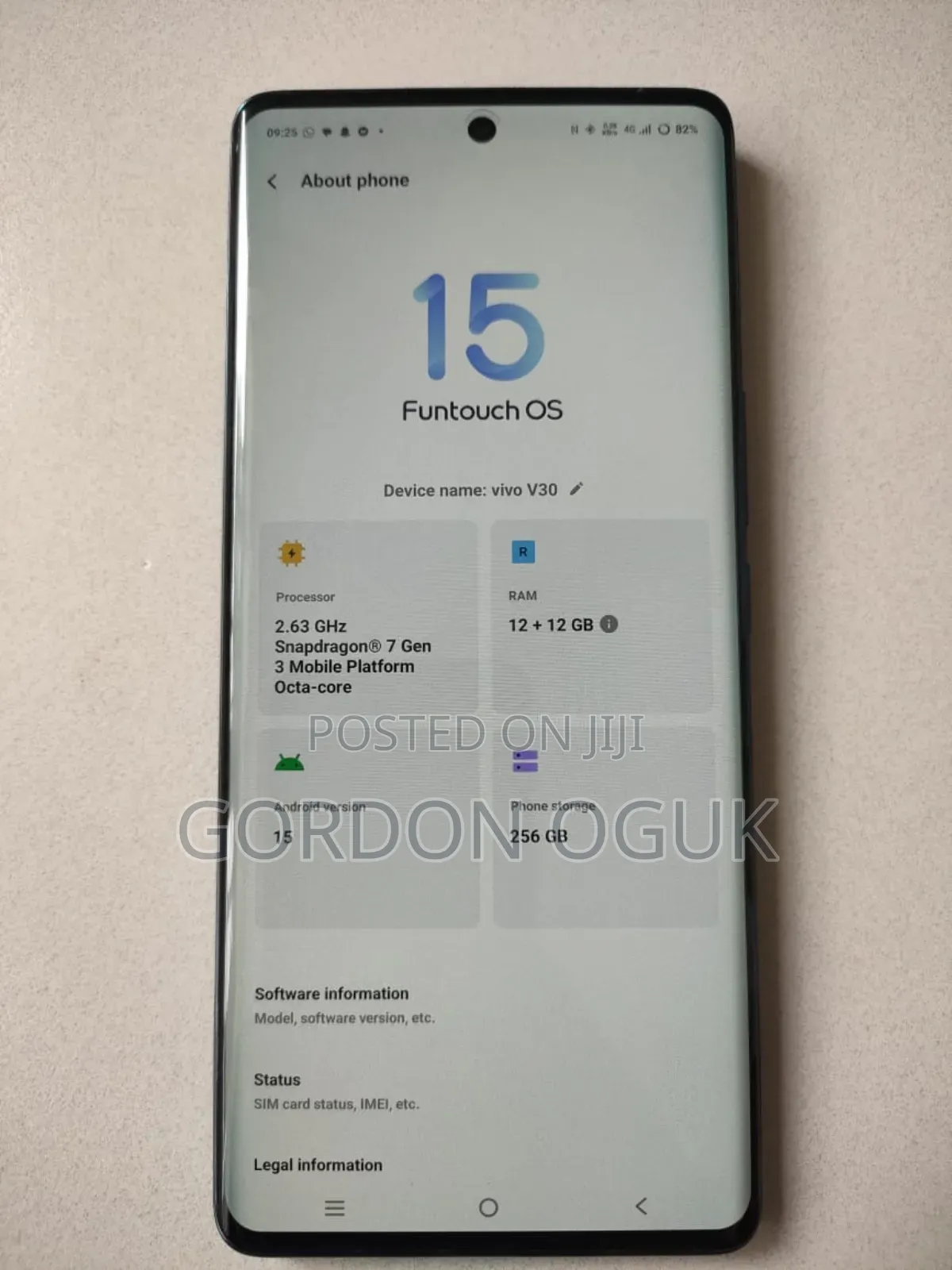 Vivo V30 5G 256 GB Blue