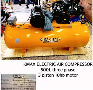 Best Kmax 500l Three Phase Air Compressor  3 Piston 10hp Motor