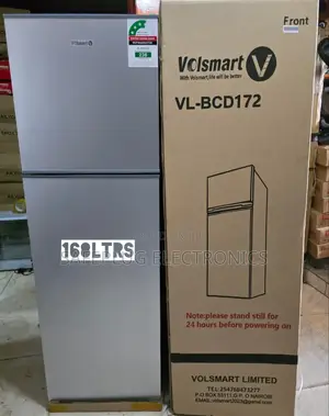 172 Litres Volsmart Top Mount Freezer Fridge - Silver Grey (Spacious)