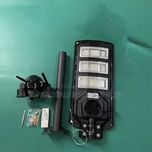 Outdoor 450 Watts Led Solar Street Lamp With Triple Lens PTZ Camera