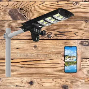 Energy Saving 450 Watts Solar Street Lamp With 4g PTZ CCTV Security