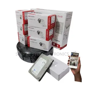 6 Hikvision 2mp Full Hd 1080p CCTV Cameras Complete DVR Package
