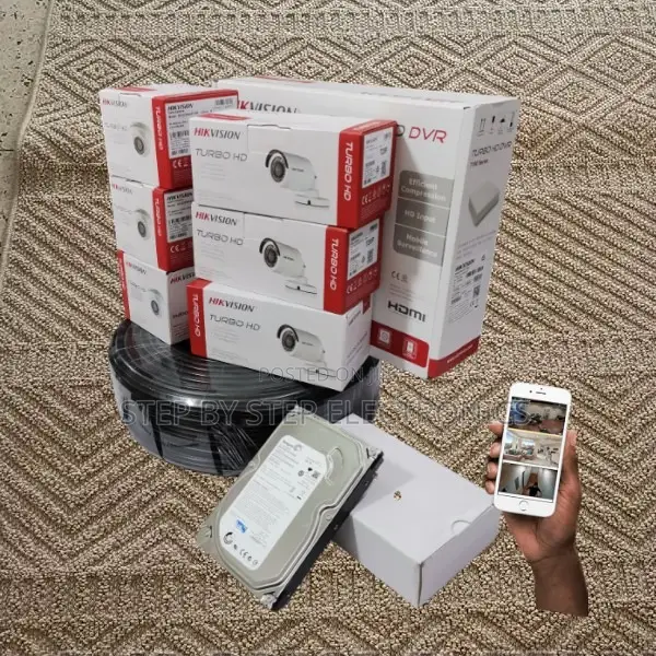 Hikvision 6 Cameras 1080p 2mp CCTV Kit for Complete Home Security