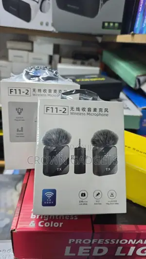 F11-2 Dual Mini Wireless Lavalier Mics With Usb Adapter
