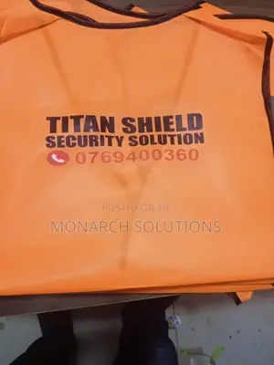 Orange Reflective Vest. Plain And Branded