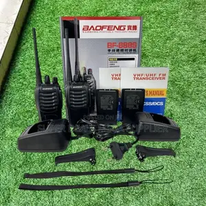 2 Pack Baofeng Bf-888s Security Walkie Talkie 3-5km Range With Battery