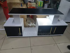 Tv Stand With Led Lights Black and White + Free Delivery Nairobi.