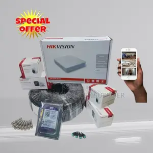 Hikvision 4 Camera Night Vision 2mp 1080p CCTV DVR Kit With 500gb