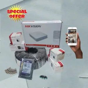 Complete Hikvision 1080p Full Hd 2mp 4 Cameras DVR Kit With 500gb HDD