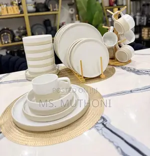 Glazed White Mate 24pcs Dinnerset