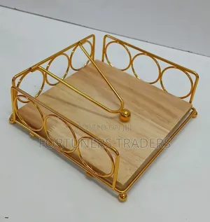 Wooden Goldish Serviette Holder