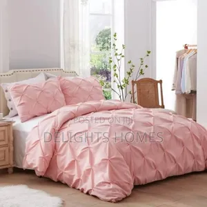 Pinch Pleat Pintuck Duvet Cover Set-Sk
