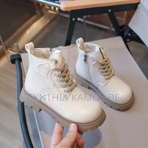 Shades: Black and Cream Kids Boots