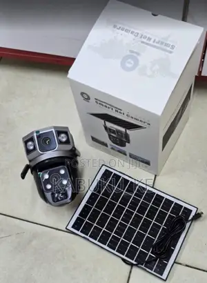 V380 Dual Lens Solar PTZ 4g Camera - Dual Lens Coverage - Wide Angle