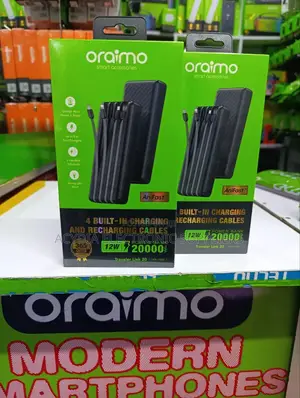 Oraimo Traveller Link 20 20000mah With Four Built-in Cabless