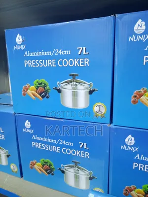 Nunix 7l Aluminium Manual Pressure Cooker – 24cm