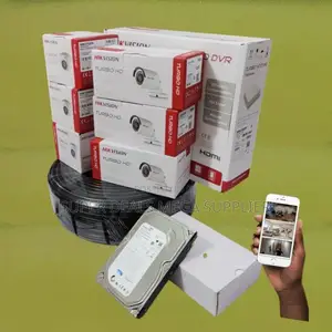 Hikvision 6 Cameras 1080p 2mp CCTV Kit Complete Security System