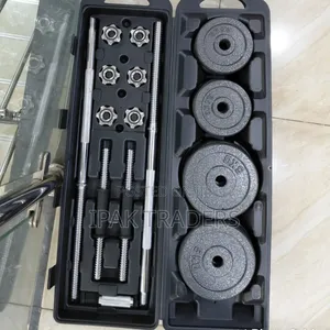 50kgs York Dumbbell Set With Barbell Chrome
