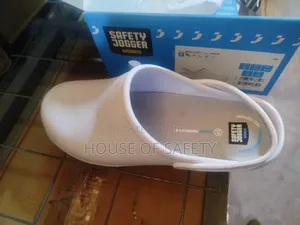 White Safety Crocs