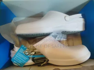White Safety Crocs