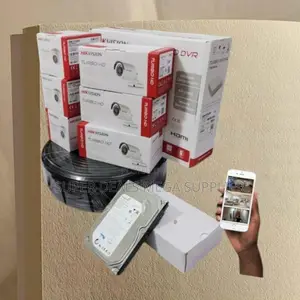 Complete Hikvision 6 Cameras 2mp 1080p CCTV Surveillance Package
