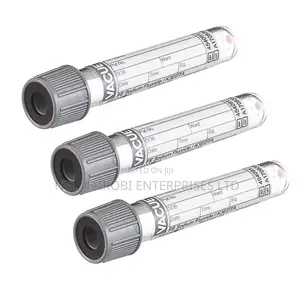 Vacuette Tube 4 Ml Fe Sodium Fluoride/K3edta 13x75 Grey Cap-Black Ring