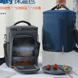*Premium 2 Compartment Insulated Lunch Bag With Large Capacity