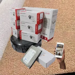 Complete Hikvision 6 Cameras 1080p 2mp CCTV DVR Security Solution