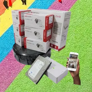 6 Hikvision 1080p 2mp CCTV Cameras Kit Complete DVR Security Set