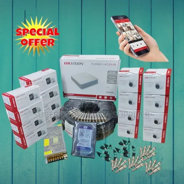 16 Hikvision Full Hd 2mp CCTV Cameras Security Surveillance Kit