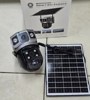 Smart Net V380 Dual Lens 4g Solar Powered CCTV Dome Camera With Sim