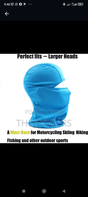 Sky-Blue Facemask Balaclava
