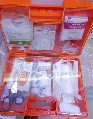 Comprehensive First Aid Kit With Burn Compress and Bandage