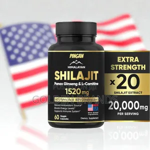 Shilajit Himalayan 60% Fulvic Acid 85 Minerals,Ginseng, L-Carnitine
