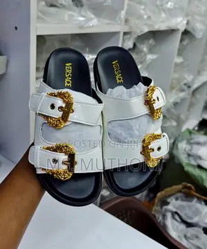 Versace Baroque Jeans Couture Sliders Size 36-42