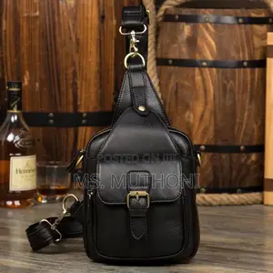 Unisex Leather Crossbody Sling Bag