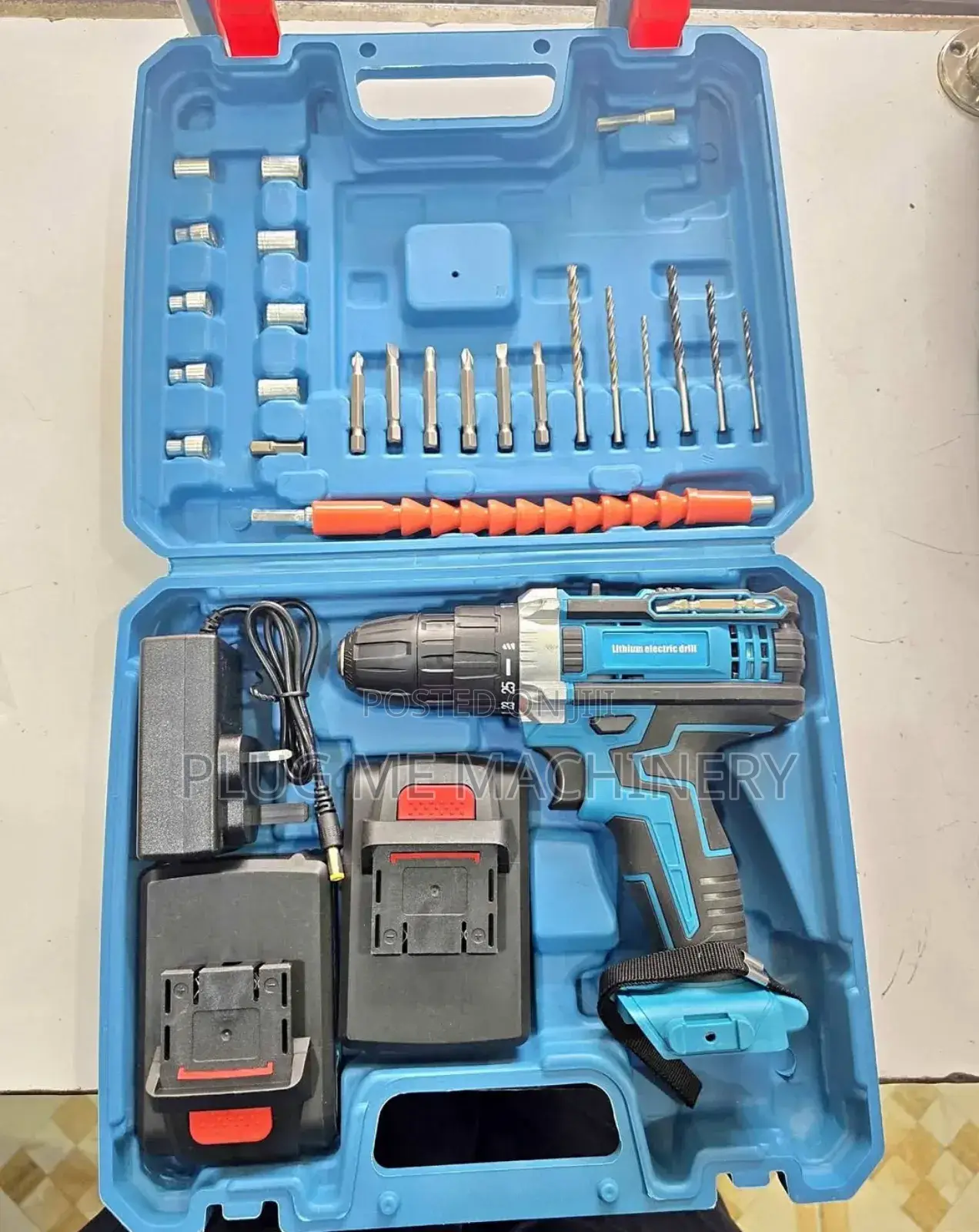 Cordless Drill/26pc Hand Drill Screw Set (With 2 Rechargeable Battery