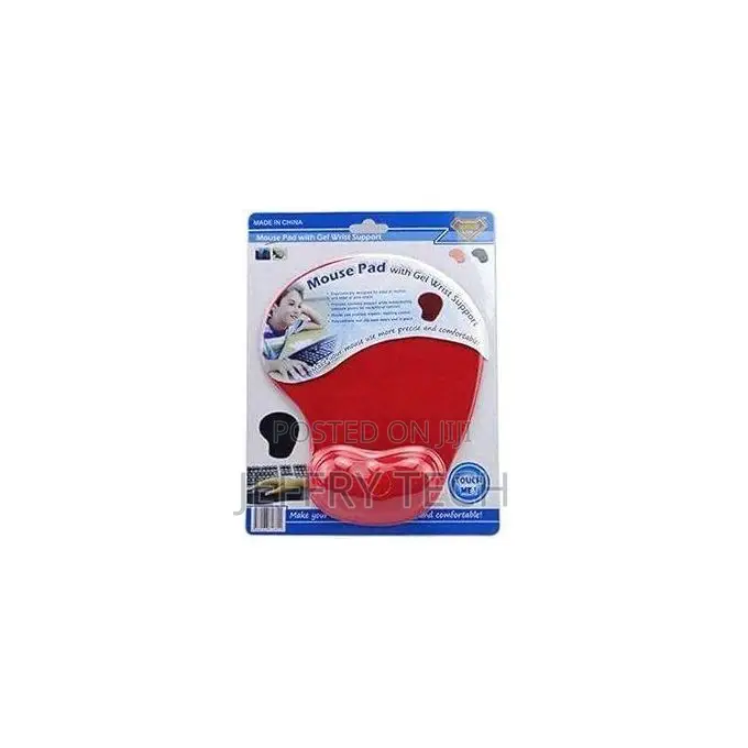 Office Mousepad With Gel Wrist Support.