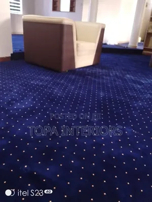 Warm Presidential Quality Flowered Wall to Wall Carpets Installation