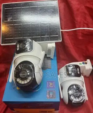 Wireless Outdoor Icsee Solar Powered Wi-Fi Dual Lens Camera