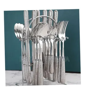 24pcs Nordic Design Cutlery Set
(In Gold and Silver)
