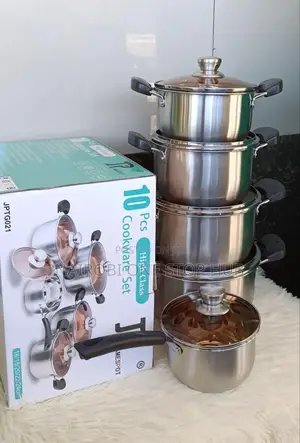 Jp 10pcs Stainless Cookware