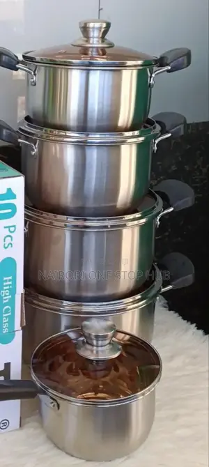 Jp Elegant Stainless Steel Collection- 10pcs Set