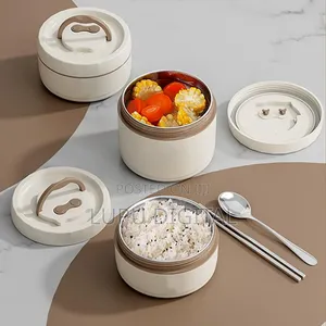 600mlx2; 400ml×2 4in1 Lunch Box Bag Plus Cutlery