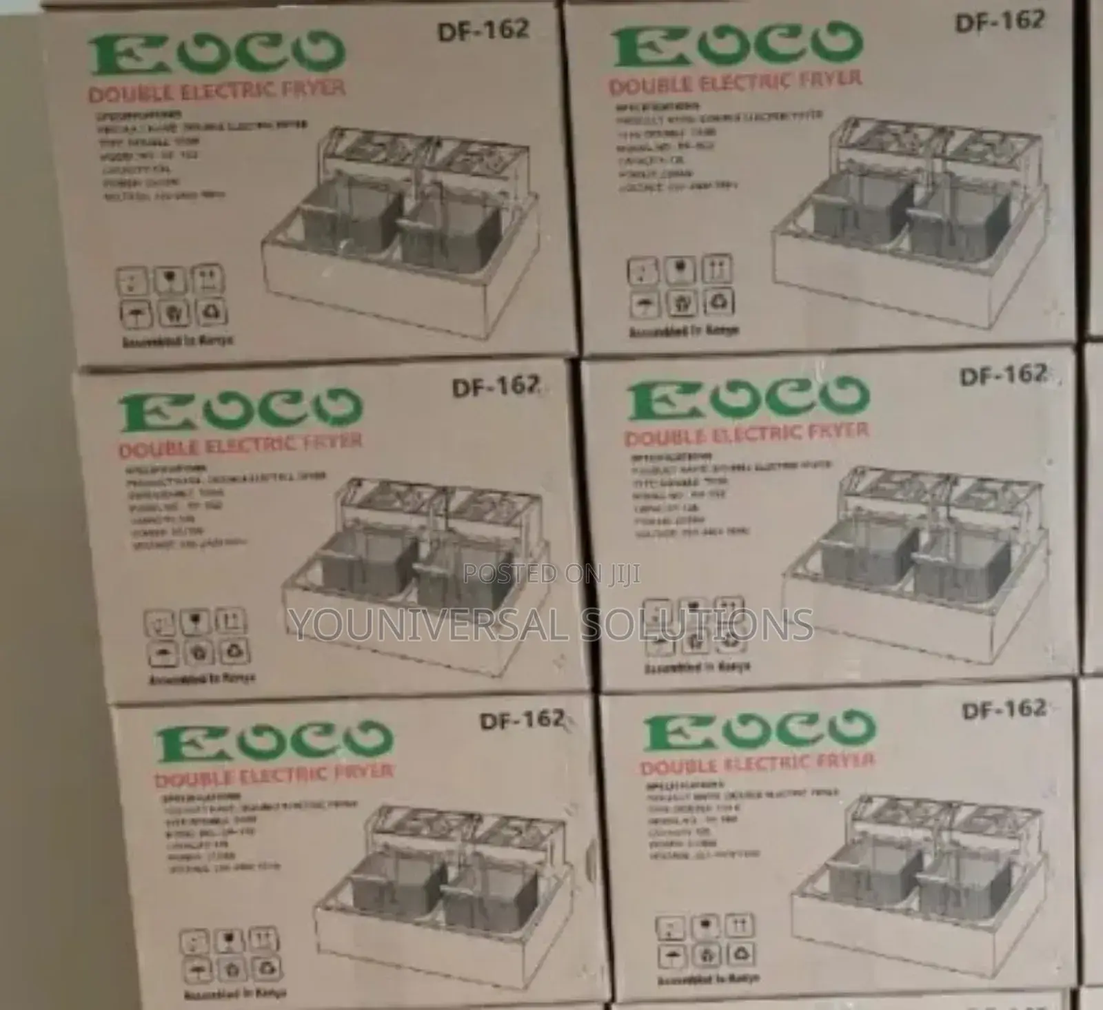 Double Deep Fryer Eoco