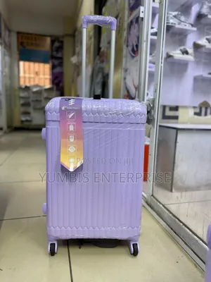 Medium Size Purple Rubber Suitcase Height 60cm