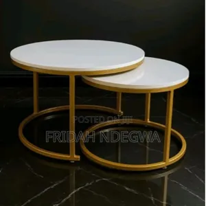 Sierra Round Nesting Coffee Table 2 PCS Set