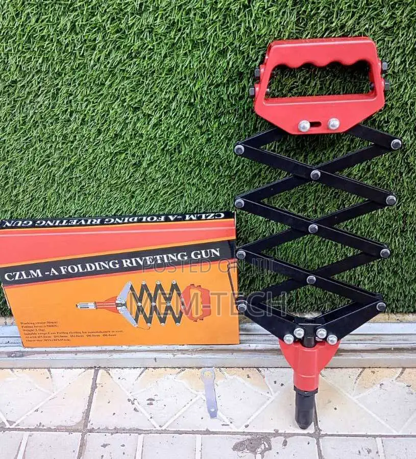 Heavy Duty Red Folding Riveting Gun